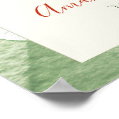 Rustic Gender Neutral Sprout Baby Shower Welcome Poster (Hoek)