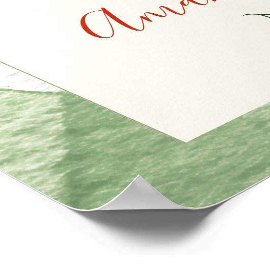 Rustic Gender Neutral Sprout Baby Shower Welcome Poster (Hoek)