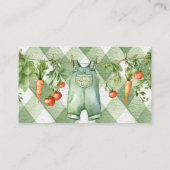 Rustic Gender Neutral Sprout Book For Baby Shower Informatiekaartje (Achterkant)