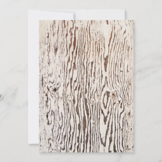 Rustic Geometric Wood Grain 21st Birthday Party Kaart (Achterkant)