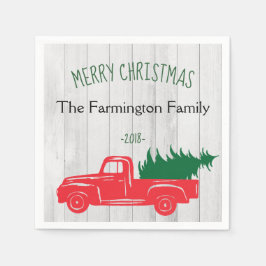  Rustic - Gepersonaliseerd kerstcadeau Servet