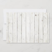 Rustic Gepersonaliseerd Sip en zie Uitnodiging (Achterkant)