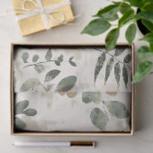 Rustic Geperste Bladeren Patroon –Herfst Botanisch Tissuepapier (Geschenk)