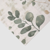 Rustic Geperste Bladeren Patroon –Herfst Botanisch Tissuepapier (Detail)