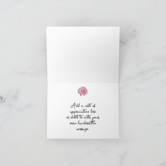 Rustic Gerber Daisy - Hartelijk dank Kaart (Binnen)