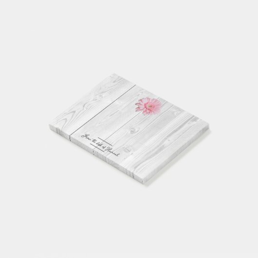 Rustic Gerber Daisy Personalized Notes (Schuin)