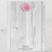 Rustic Gerber Daisy - Speciaal papierblad (Voorkant)