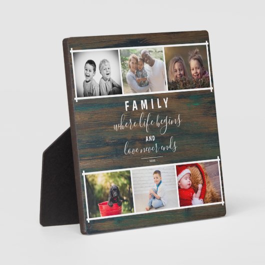 Rustic Gezegde van het Manuscript van de Familie v Fotoplaat (Voorkant)