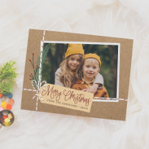 Rustic Gift Package Merry Kerstfeestdag Foto