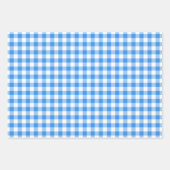 Rustic Gingham Pink Blue Yellow Pattern Inpakpapier Vel (Voorkant 2)