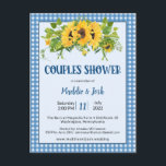 Rustic Gingham Sunflower Couple Shower Invitation Briefkaart<br><div class="desc">Rustic Gingham Sunflower Couples Shower Invitation Briefkaart - Gingham controleert met een bouquet fel zonnige zonnebloemen. Ideaal voor elke bruid die van de roestachtige stijl houdt. U kunt uw uitnodiging gemakkelijk aanpassen gebruikend "pas sjabloon aan." Als u uw uitnodiging verder zou willen aanpassen, te kiezen gelieve blauwe "pas verder"verbinding aan....</div>