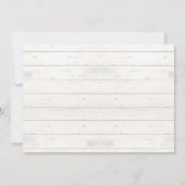 Rustic Girl Giraffe Baby shower Kaart (Achterkant)