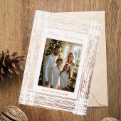 Rustic Glam Folie Kerst Kaart Sjabloon Custom
