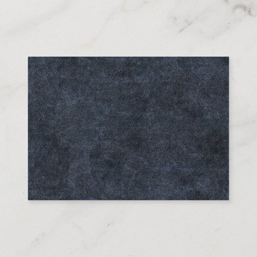 Rustic Glam Navy Blauw Goud Trouwregister Informatiekaartje (Achterkant)