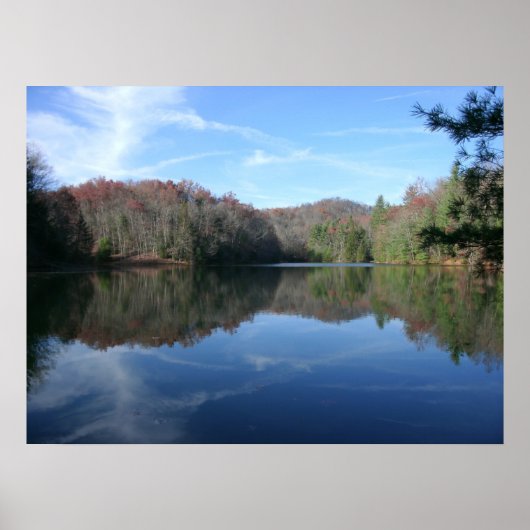 Rustic Glassy Lake Print (Voorkant)