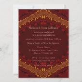 Rustic Glitter Dinner Party Uitnodigingen (Achterkant)