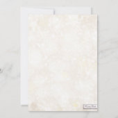 Rustic Glitter Paars Sonogram Baby shower Kaart (Achterkant)