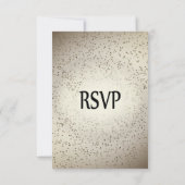 Rustic Glitter RSVP met entree keuzes Kaartje (Achterkant)