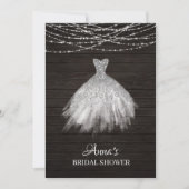 *~* Rustic Glitter Vrijgezellenfeest Glansweg Gnod Kaart (Voorkant)