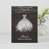 *~* Rustic Glitter Vrijgezellenfeest Glansweg Gnod Kaart (Staand voorkant)