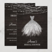 *~* Rustic Glitter Vrijgezellenfeest Glansweg Gnod Kaart (Voorkant / Achterkant)