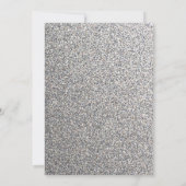 Rustic Glitter Wedding Invitation Kaart (Achterkant)