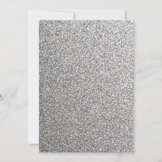 Rustic Glitter Wedding Invitation Kaart (Achterkant)