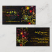 Rustic Glitzy Spiral Trees Mode Visitekaartje (Voorkant / Achterkant)