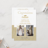 Rustic Gold 2022 Afstuderen 2 Foto-Afstuderen Kaart (Voorkant / Achterkant in situ)