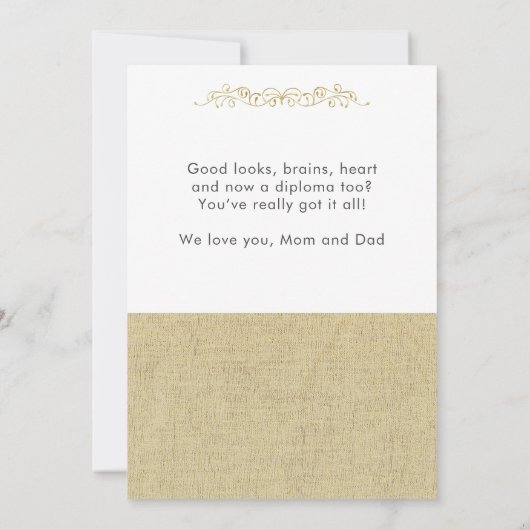 Rustic Gold 2022 Afstuderen 2 Foto-Afstuderen Kaart (Achterkant)