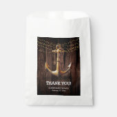 Rustic Gold Anchor Baby shower Bedankzakje (Voorkant)