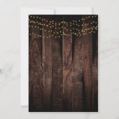 Rustic Gold Anchor Baby shower Kaart (Achterkant)