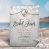 Rustic Gold Anchor & Rope Elegant Vrijgezellenfees Kaart