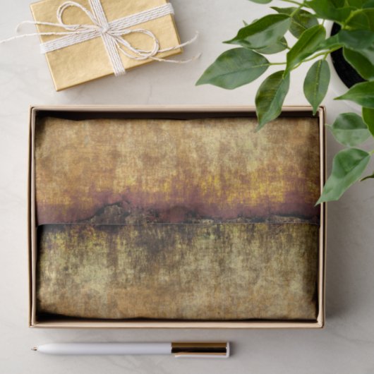 Rustic Gold Brown Texture Background lg Tissuepapier (Geschenk)