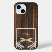 Rustic Gold Dragonfly - Aangepast Case-Mate iPhone Case (Achterkant)