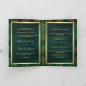 Rustic Gold Emerald Green Damask Muslim Wedding (Binnen)