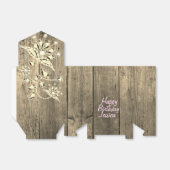 Rustic Gold Floral Gem Bedankdoosjes (Uitgevouwen)