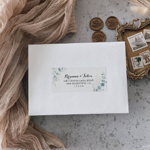Rustic Gold Floral Wedding RSVP Adres Etiket