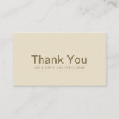 Rustic Gold Fusion Weddenschap Hartelijk dank Informatiekaartje (Voorkant)