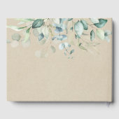 Rustic Gold Green Botanical Wedding Gastenboek (Achterkant)