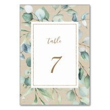 Rustic Gold Green Waterverf Wedding