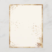 Rustic Gold Greenery Waterverf Save the Date (Achterkant)