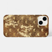 Rustic Gold Grunge Butterflies iPhone 14 Hoesjes iPhone Hoesje (Achterkant horizontaal)