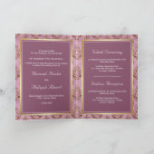  Rustic Gold Lavender Damask Muslim Weduwen (Binnen)