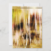 Rustic Gold Lijst 60th Birthday Dinner Invitation Kaart (Achterkant)