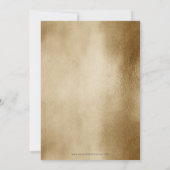 Rustic Gold Minimal Modern Photo Save The Date (Achterkant)