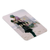 Rustic Gold Modern Minimalist Photo Save the Date Magneet (Rechterzijde)