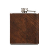 Rustic Gold Monogram Groomsman Heupfles (Achterkant)