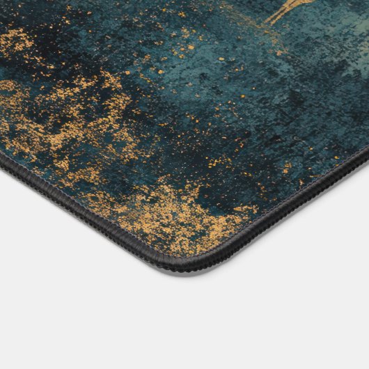 Rustic Gold & Navy Mountain Desk Mat (Hoek)