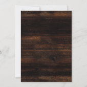 Rustic Gold Oud en Nieuw-feest Kaart (Achterkant)